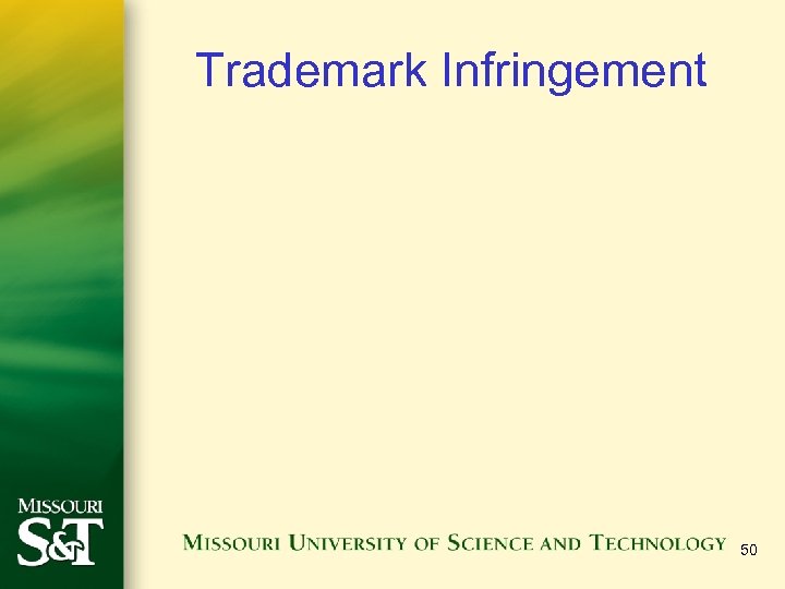 Trademark Infringement 50 