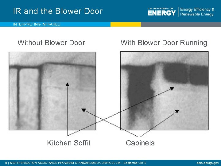 IR and the Blower Door INTERPRETING INFRARED Without Blower Door Kitchen Soffit With Blower