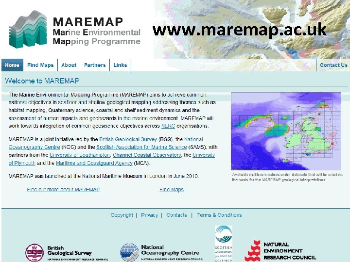 www. maremap. ac. uk © NERC All rights reserved 