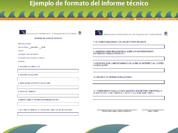 Ejemplo de formato del informe técnico 
