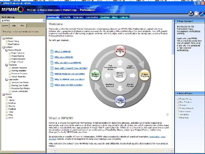 Example of Planning Tools 