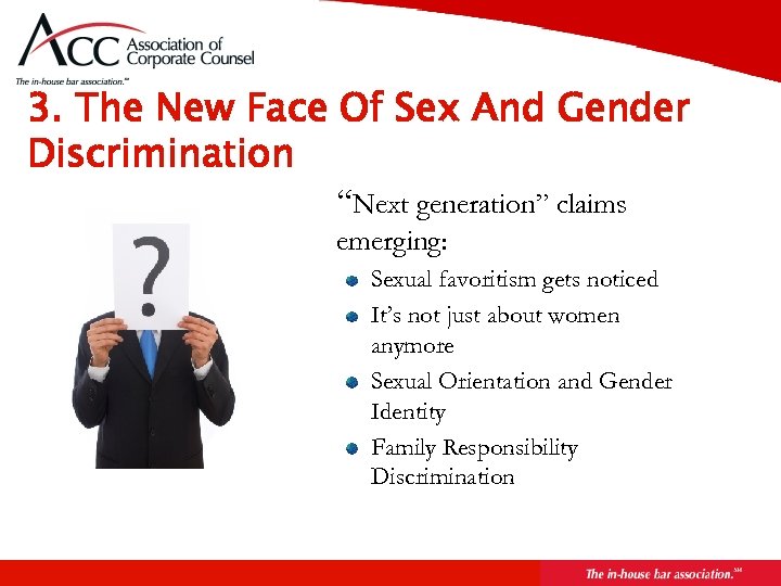 Page 27 3. The New Face Of Sex And Gender Discrimination “Next generation” claims
