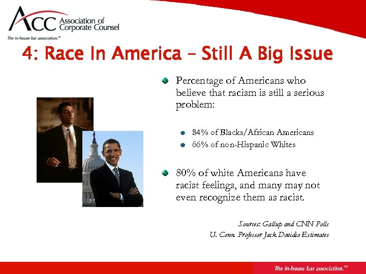 Page 43 4: Race In America – Still A Big Issue Percentage of Americans