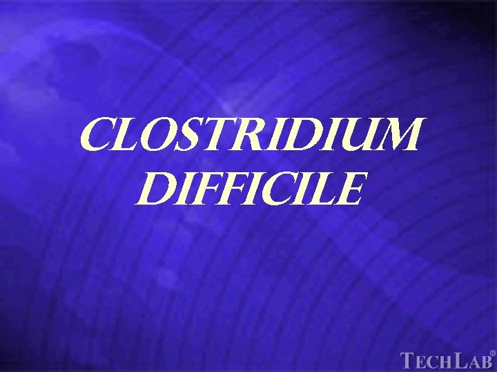 Tech. Lab Clostridium difficile 