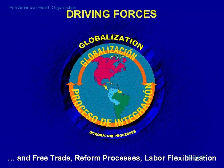 Pan American Health Organization DRIVING FORCES PAHO-2 K … and Free Trade, Reform Processes,