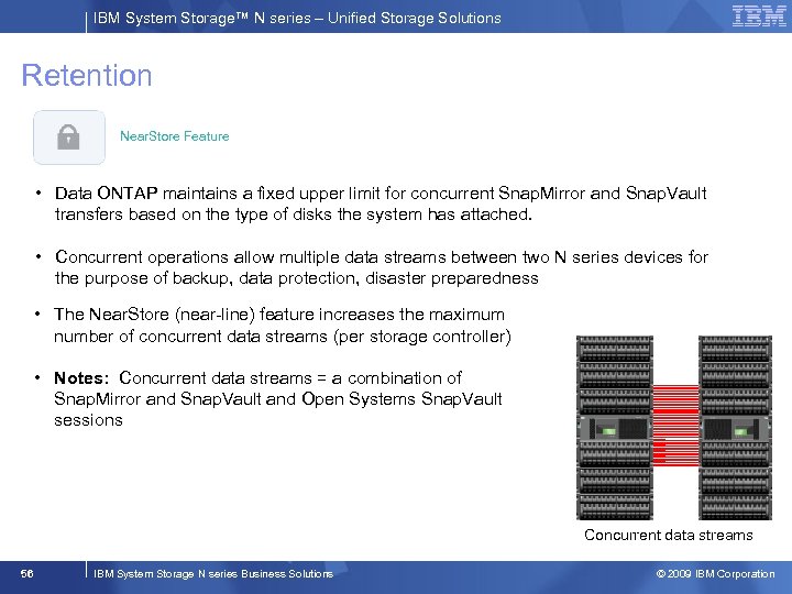 IBM System Storage™ N series – Unified Storage Solutions Retention Near. Store Feature •