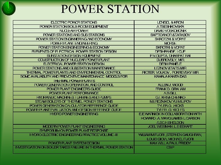 POWER STATION 