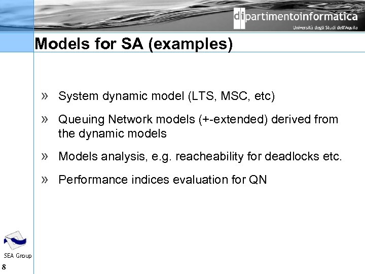 Models for SA (examples) » System dynamic model (LTS, MSC, etc) » Queuing Network