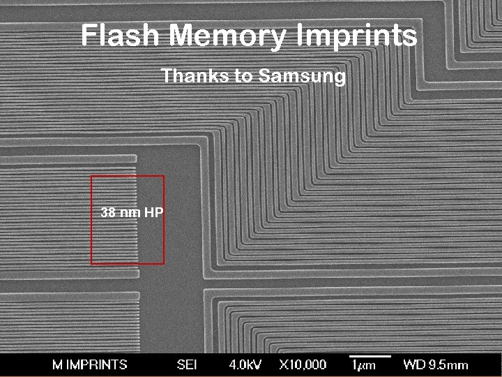 Flash Memory Imprints Thanks to Samsung 38 nm HP 