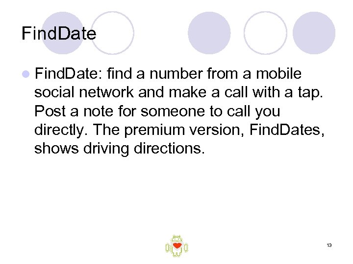 Find. Date l Find. Date: find a number from a mobile social network and