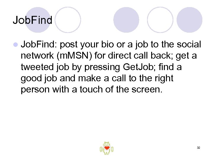 Job. Find l Job. Find: post your bio or a job to the social