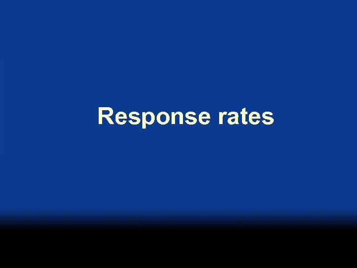 Response rates 