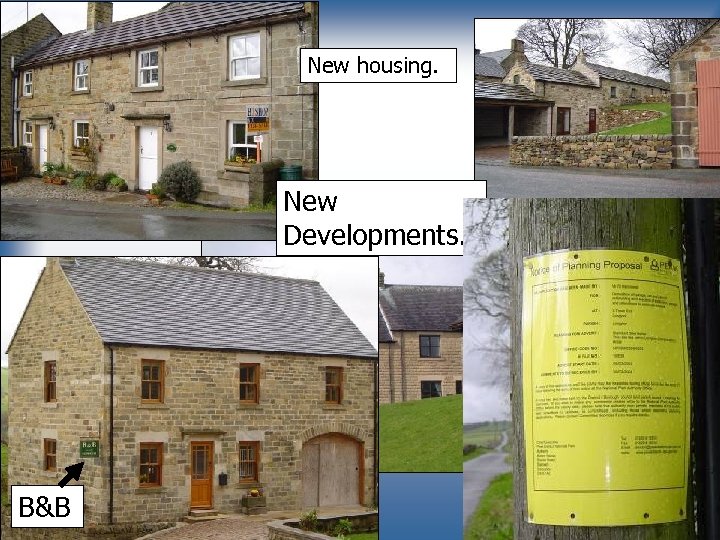 New housing. New Developments. B&B Application for planning permission (2004) 