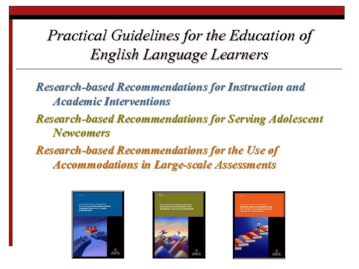 Guidelines And Books For Teaching