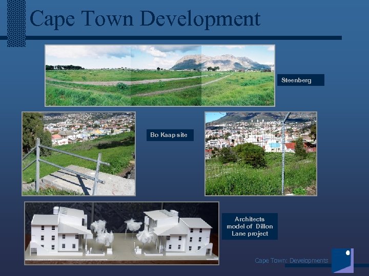 Cape Town Development Steenberg Bo Kaap site Architects model of Dillon Lane project Cape