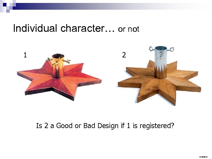 Individual character… or not 1 2 Is 2 a Good or Bad Design if