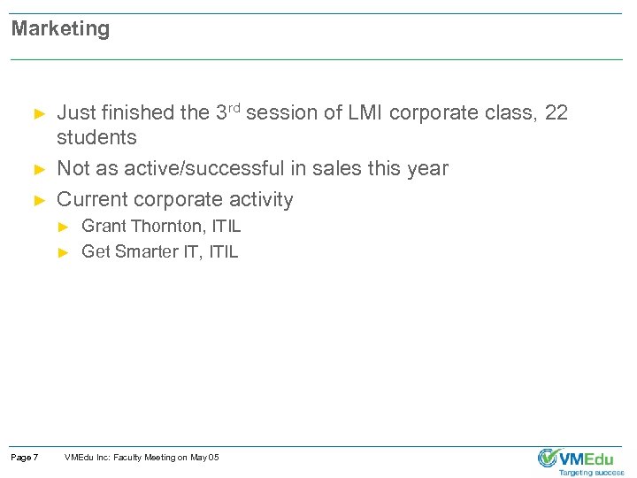 Marketing ► ► ► Just finished the 3 rd session of LMI corporate class,