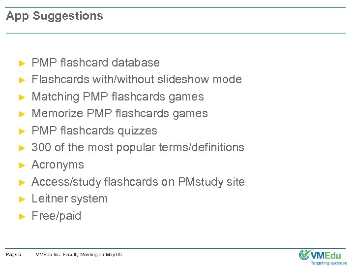 App Suggestions ► ► ► ► ► Page 9 PMP flashcard database Flashcards with/without