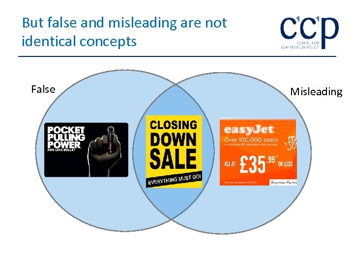 But false and misleading are not identical concepts False Misleading 