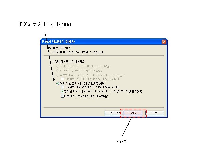 PKCS #12 file format Next 