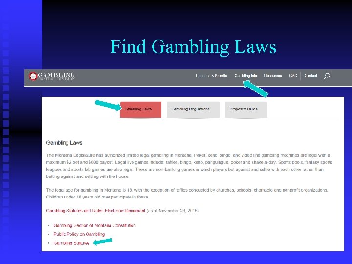 Find Gambling Laws 