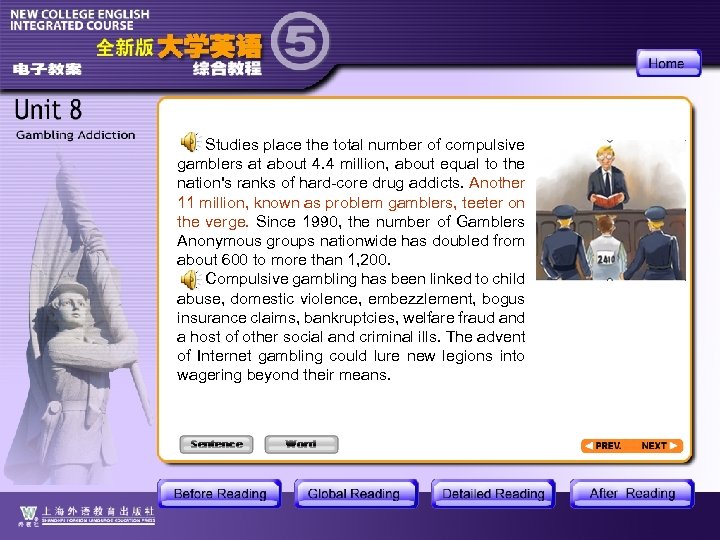 Studies place the total number of compulsive gamblers at about 4. 4 million, about