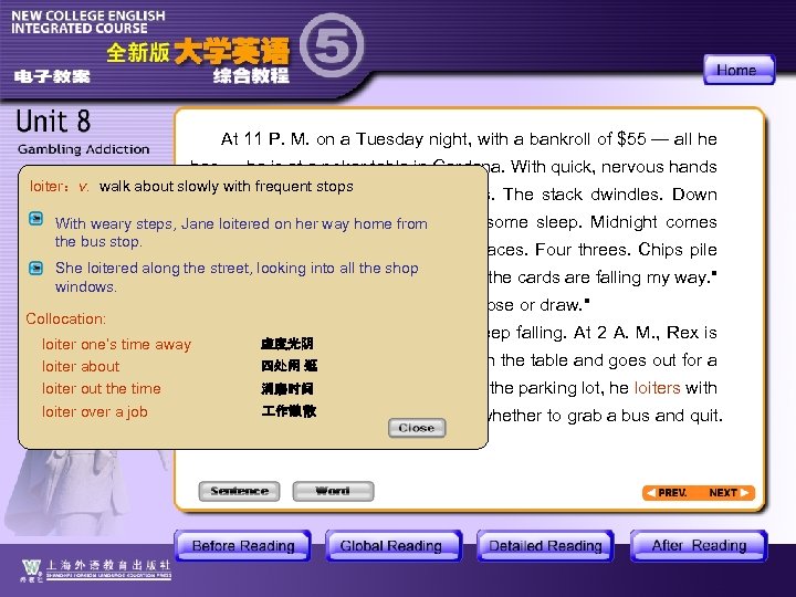 At 11 P. M. on a Tuesday night, with a bankroll of $55 —