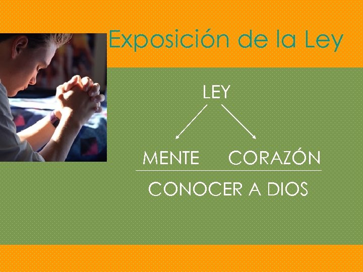 Exposición de la Ley LEY MENTE CORAZÓN CONOCER A DIOS 