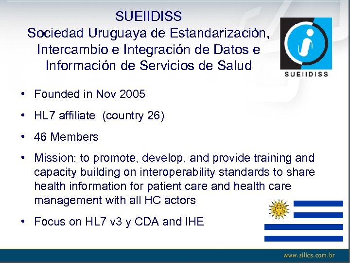 SUEIIDISS Sociedad Uruguaya de Estandarización, Intercambio e Integración de Datos e Información de Servicios