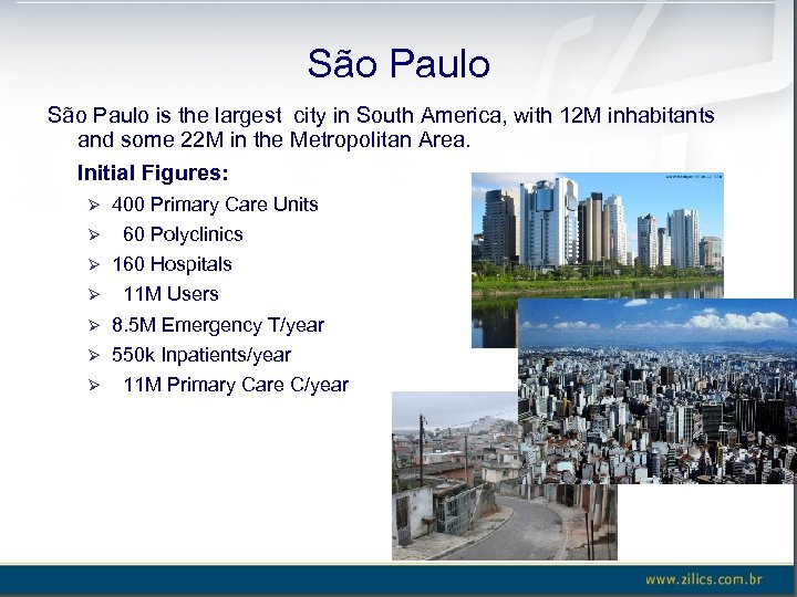 São Paulo is the largest city in South America, with 12 M inhabitants and