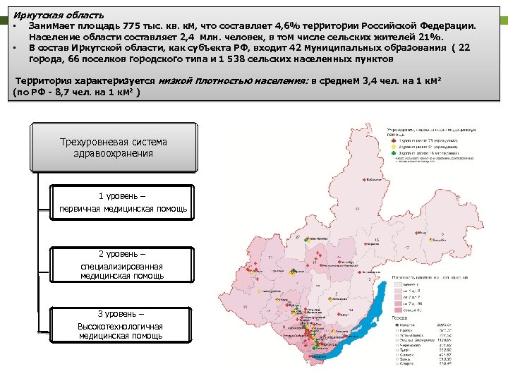 Иркутская область • Занимает площадь 775 тыс. кв. км, что составляет 4, 6% территории