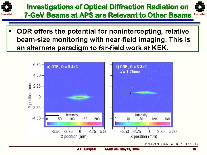 Investigations of Optical Diffraction Radiation on 7 -Ge. V Beams at APS are Relevant