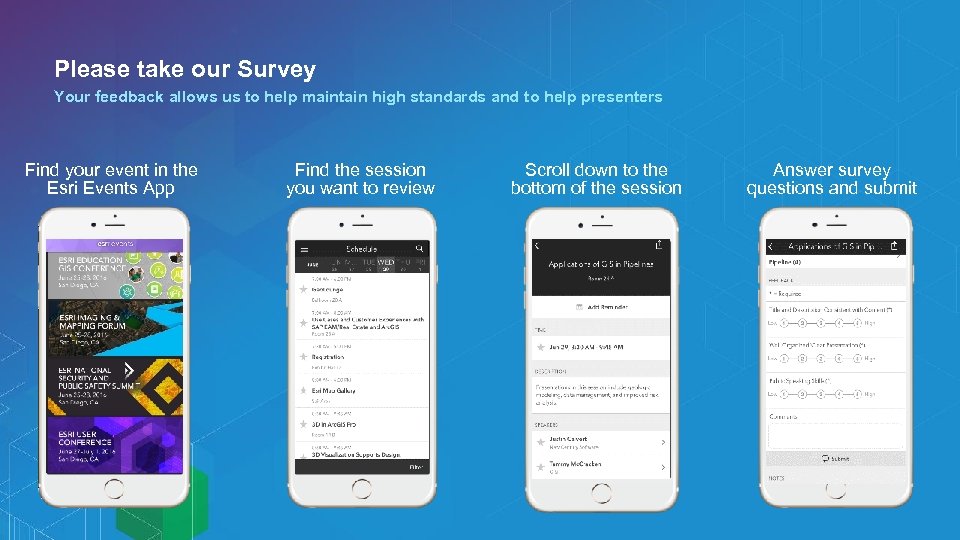 Please take our Survey Your feedback allows us to help maintain high standards and