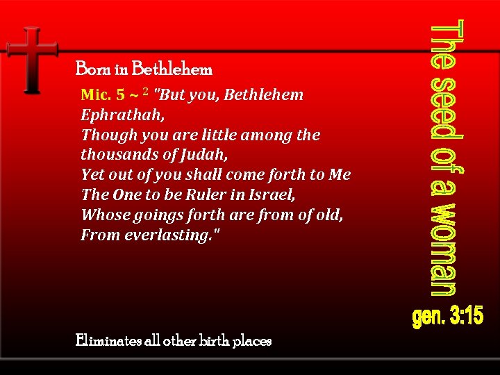 Born in Bethlehem Mic. 5 ~ 2 