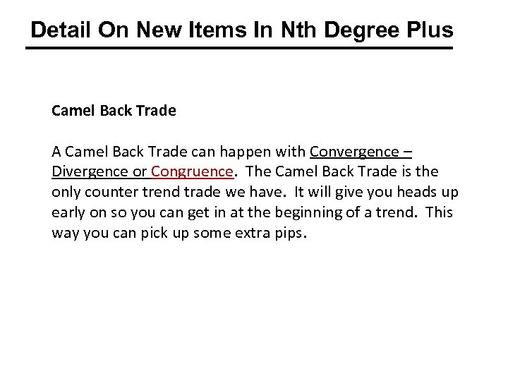 Detail On New Items In Nth Degree Plus Camel Back Trade A Camel Back