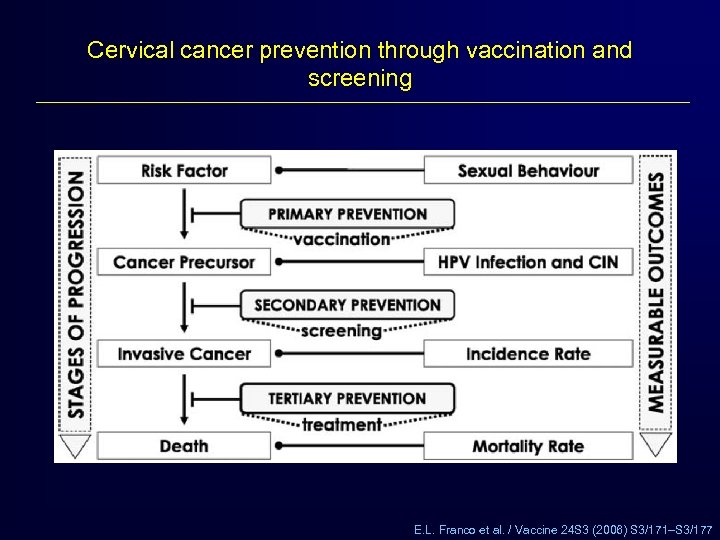 Cervical cancer prevention through vaccination and screening E. L. Franco et al. / Vaccine