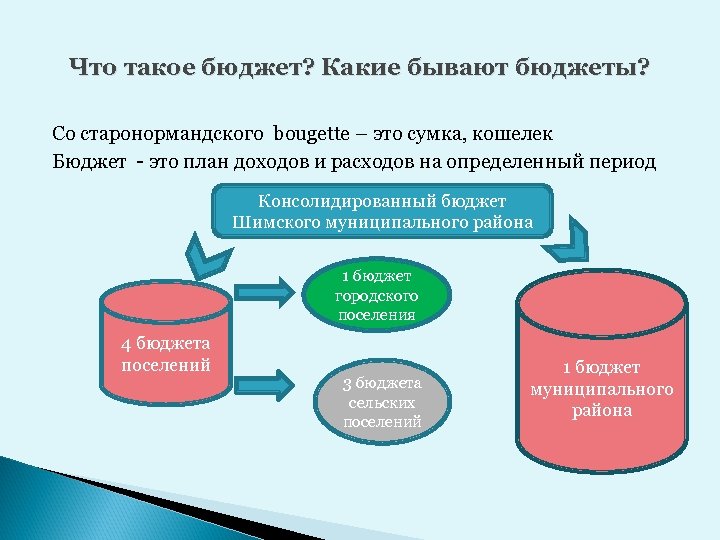 Что такое бюджет? Какие бывают бюджеты? Со старонормандского bougette – это сумка, кошелек Бюджет