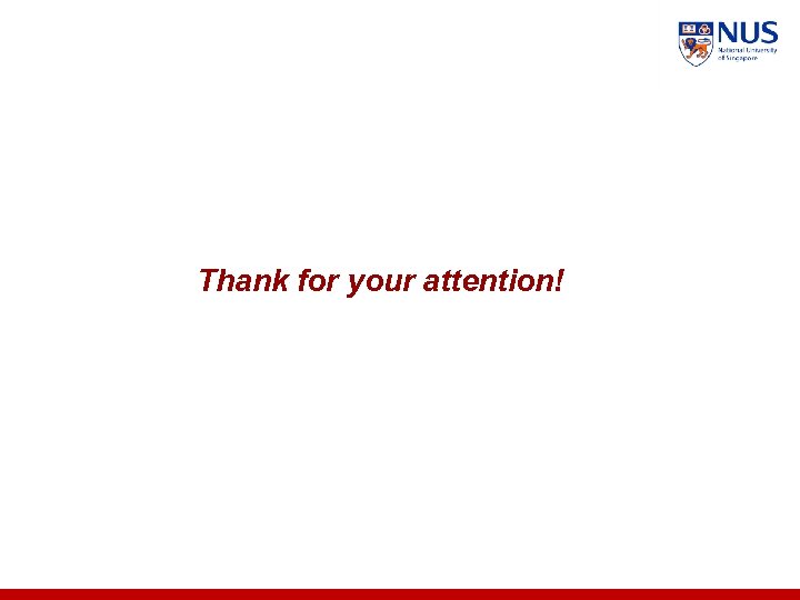 Thank for your attention! 