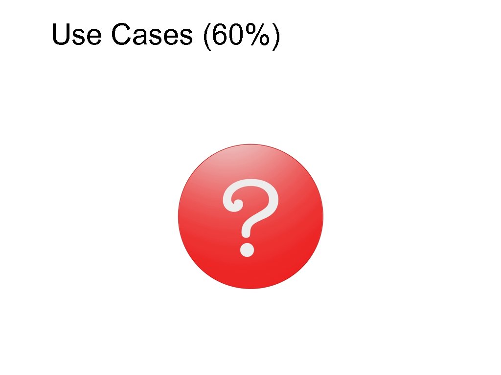 Use Cases (60%) 