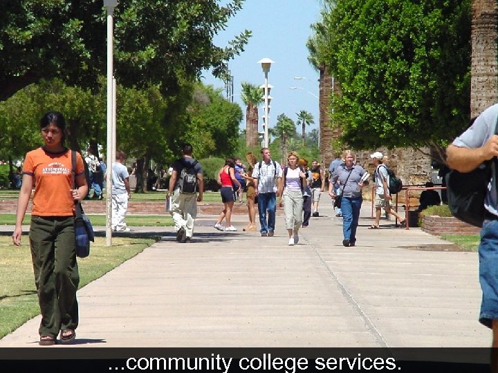 . . . community college services. 