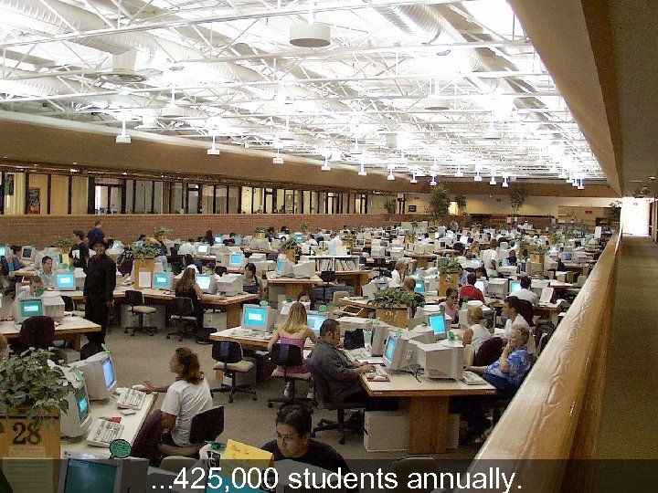 . . . 425, 000 students annually. 