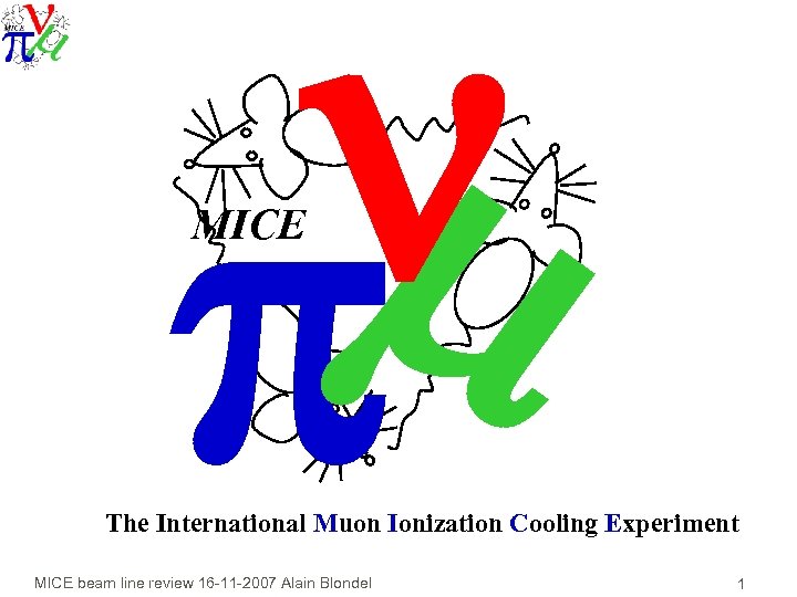 n m p MICE The International Muon Ionization Cooling Experiment MICE beam line review