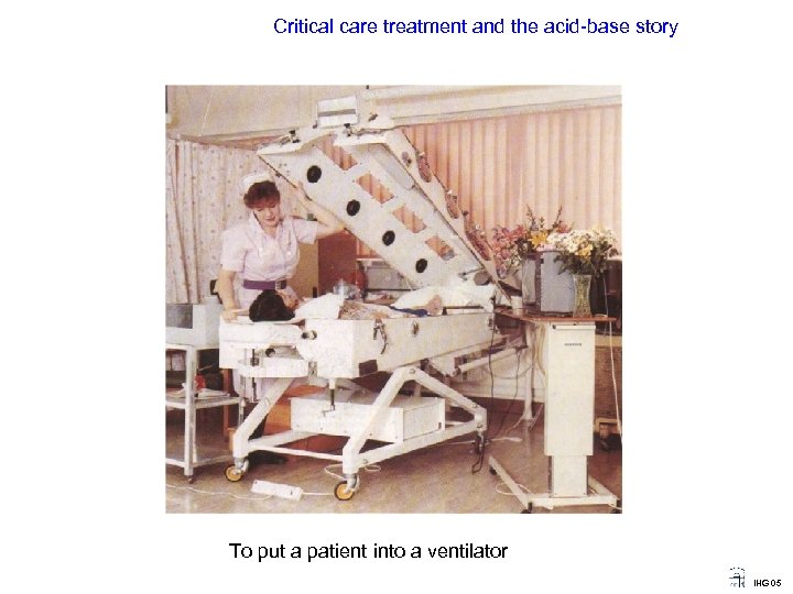 Critical care treatment and the acid-base story To put a patient into a ventilator