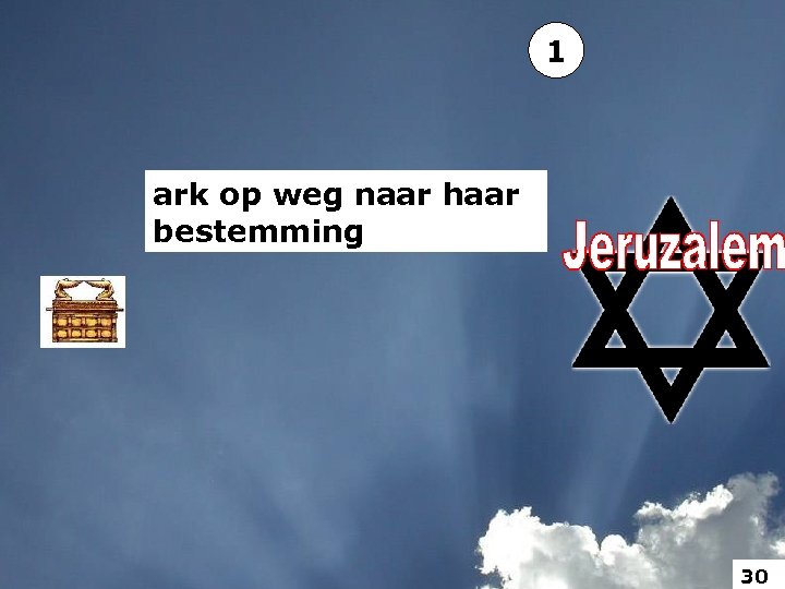 1 ark op weg naar haar bestemming 30 