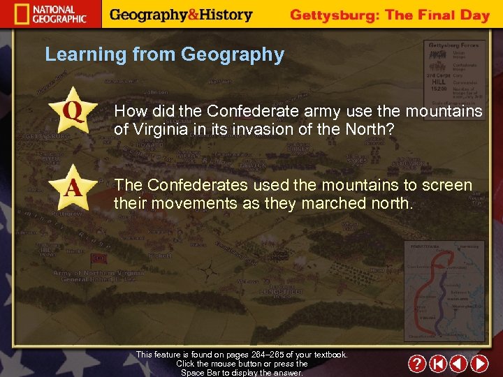 Learning from Geography How did the Confederate army use the mountains of Virginia in