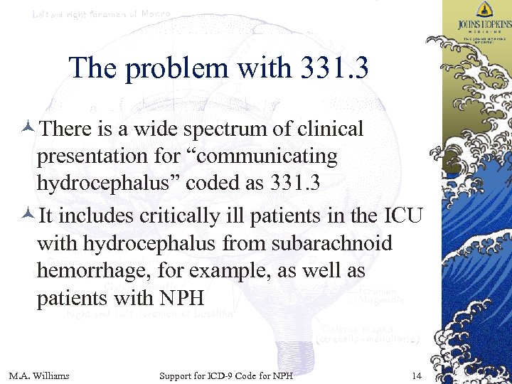The problem with 331. 3 ©There is a wide spectrum of clinical presentation for