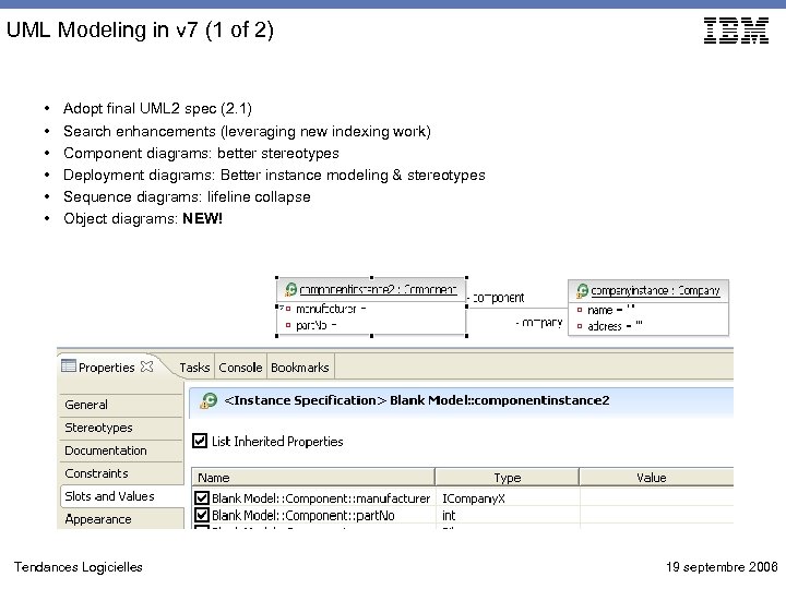 UML Modeling in v 7 (1 of 2) • • • Adopt final UML