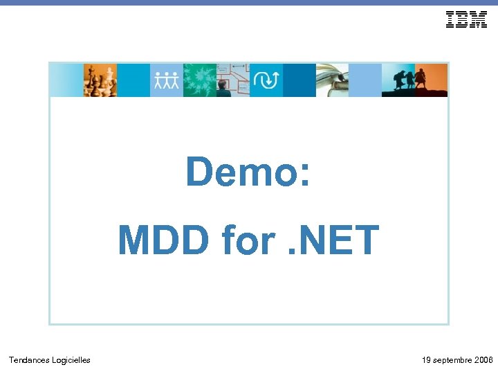 Demo: MDD for. NET Tendances Logicielles 19 septembre 2006 