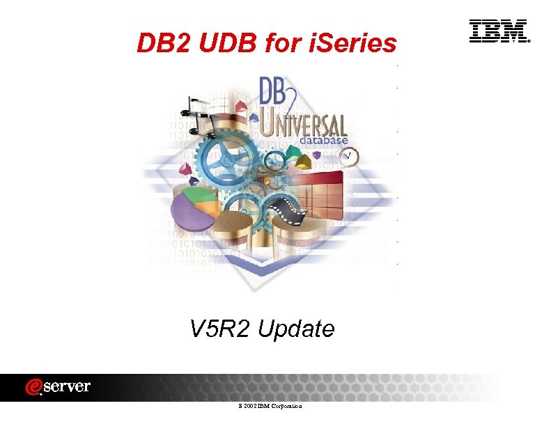 DB 2 UDB for i. Series V 5 R 2 Update 8 2002 IBM