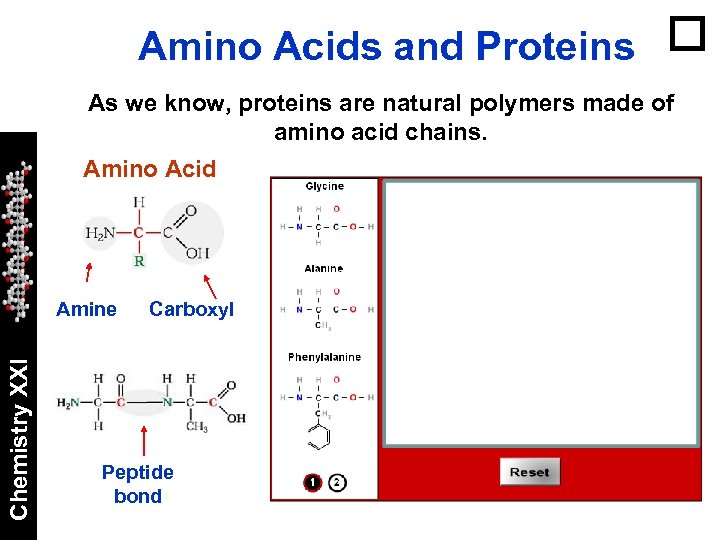 Amino Acids and Proteins As we know, proteins are natural polymers made of amino